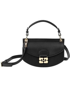 Ganni Cross Body Bags - Black