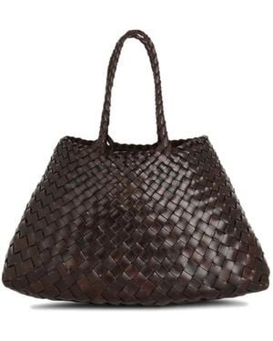Dragon Diffusion Geflochtene Leder-Tragetasche - Schwarz