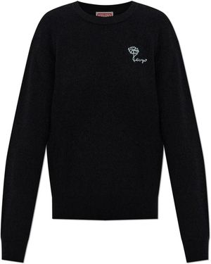 KENZO Round-Neck Knitwear - Negro