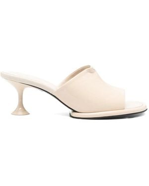 Sergio Rossi Heeled Mules - White