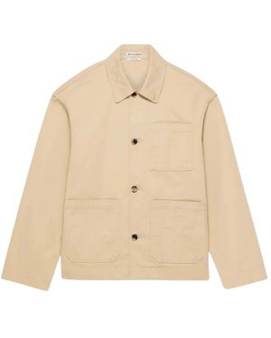 JW Anderson Jassen ,Katoen Patch Pocket Jacket - Naturel