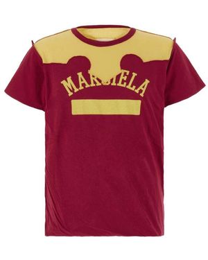 Maison Margiela Lässiges baumwoll t-shirt - Pink