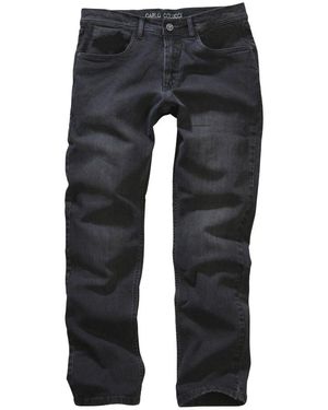 carlo colucci Einzigartige Enrico Stretch Jeans - Schwarz