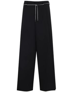Dries Van Noten Wide Trousers - Black