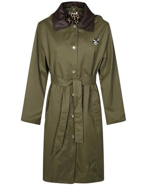 Liu Jo Belted Coats - Groen