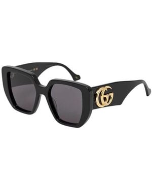 Gucci Vierkante Zonnebril - Zwart