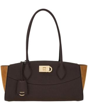 Ferragamo Shoulder Bags - Black