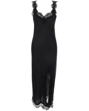 Gold Hawk Midi Dresses - Black