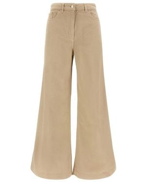 Nude Wide Trousers - Natural