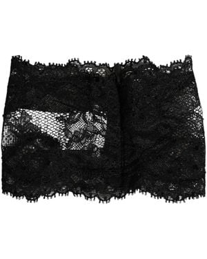 Dolce & Gabbana Lace Neck Scarf - Zwart