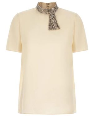 Valentino Garavani T-Shirts - Natural