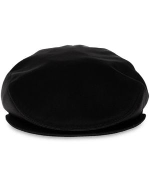 Dolce & Gabbana Zijden Flat Cap - Zwart