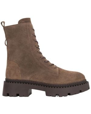 ESTRO Velours Plateau-Stiefeletten - Braun