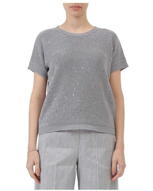 Le Tricot Perugia Round-Neck Knitwear - Gris