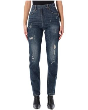 MM6 by Maison Margiela Slim-Fit Jeans - Azul
