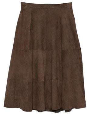 Antonelli Midi Skirts - Marron