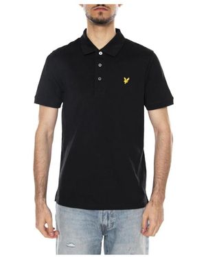 Lyle & Scott Tops ,Zwart ,Katoen Polo Shirt