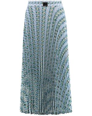 Tory Burch Bedrukt Midi Rok - Blauw