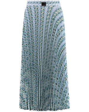 Tory Burch Bedrukt Midi Rok - Blauw