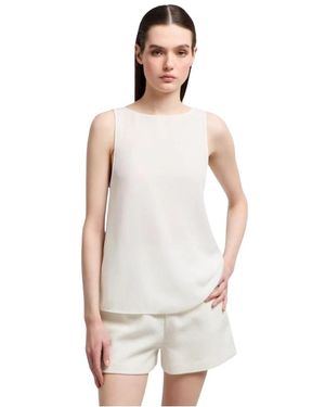 Emporio Armani Sleeveless Tops - White