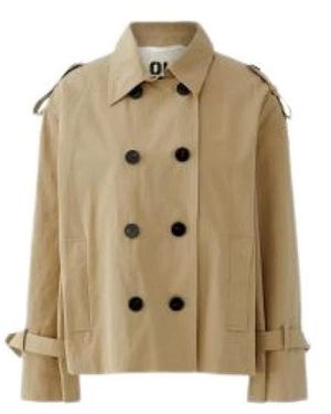 Ouí Double-Breasted Coats - Neutro