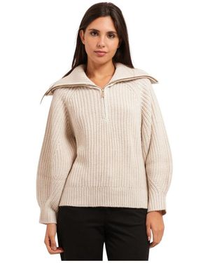 ARMANI EXCHANGE Truien & Vesten ,Wol Half-Zip Pullover - Naturel