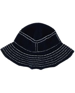Barrie Cashmere Blend Bucket Hat - Blau