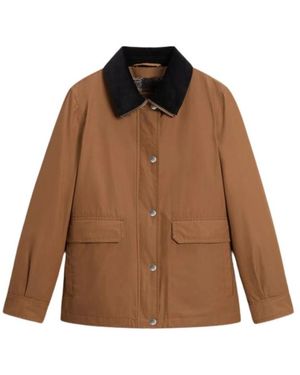 Woolrich Light Jackets - Marrone