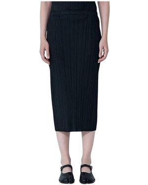 Issey Miyake Midi Skirts - Azul