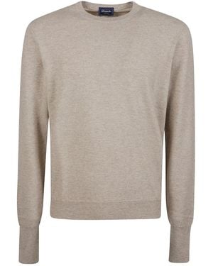 Drumohr Round-Neck Knitwear - Grigio