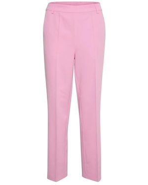 Kaffe Straight Trousers - Pink