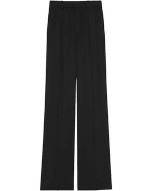 Saint Laurent Wide Trousers - Black