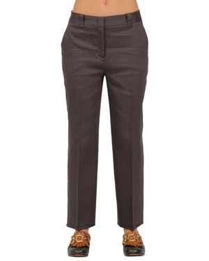 Via Masini 80 Straight Trousers - Grey
