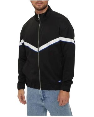 HUGO Hoodies & Sweatvesten ,Zwart ,Katoen Napones Sweatshirt