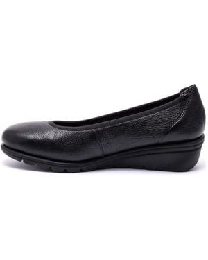 Caprice Ballerina Shoes - Black