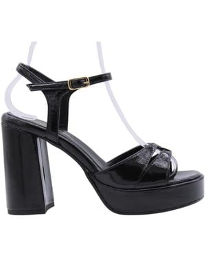 DONNA LEI High Heel Sandals - Black
