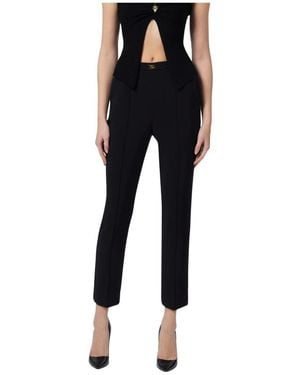 Elisabetta Franchi Straight Trousers - Nero