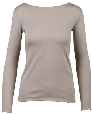 Alpha Studio Long Sleeve T-Shirts - Gray