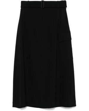 JOSEPH Rokken ,Zwart ,Zwarte Cargo Zak Midi Rok