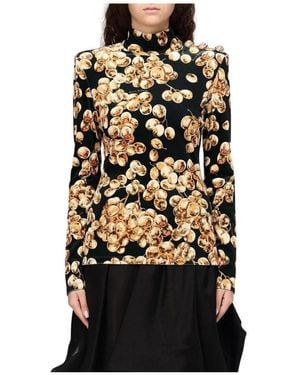 Balmain Long Sleeve Tops - Black
