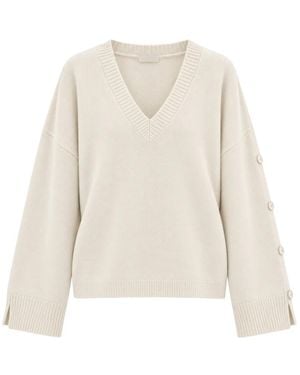 Akep V-Neck Knitwear - Blanco
