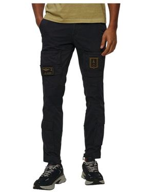 Aeronautica Militare Slim-Fit Trousers - Black