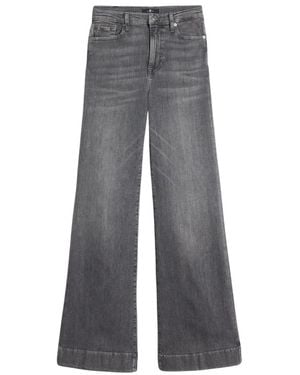 7 For All Mankind Wide Jeans - Gris