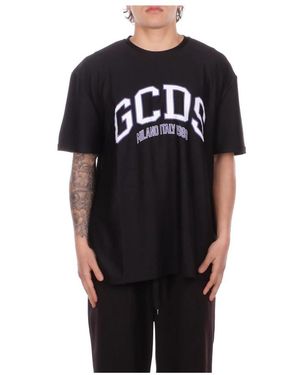 Gcds Tops ,Zwart ,Polyester Logo T-Shirt