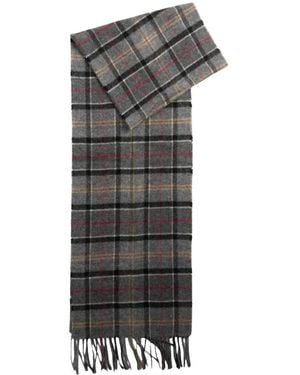 Barbour Tartan Lambswool Scarf - Grau