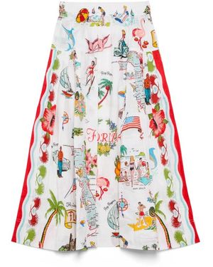 Roy Rogers Midi Skirts - Rosso