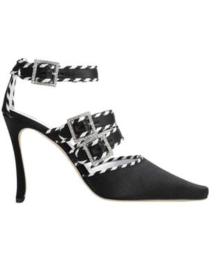 Manolo Blahnik Hangisi 105 Satin Pump - Schwarz
