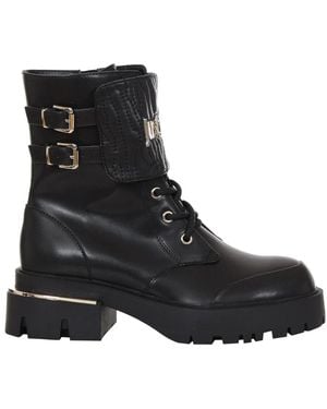 Roberto Cavalli Lace-Up Boots - Noir