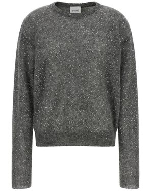 Nude Round-Neck Knitwear - Gris