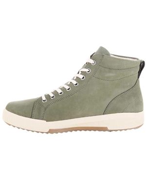 Rieker Schoenen ,Groen ,Leer W0164 Hoge Sneaker - Grijs